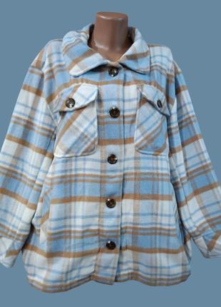 Теплая рубашка женская батал.