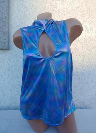 50/52 наш розмір нова блискуча кофточка з горловиною