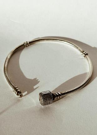 Срібний браслет pandora🩷6 фото