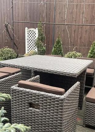 Садовий набір з ротангу -трансформер мигдаль