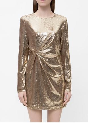 Платье праздничный блестящий размер м