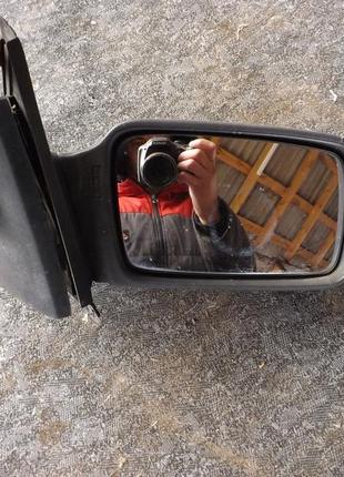 Форд сієра (1982-1993) зеркало праве (чорне)механічне