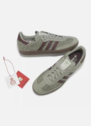 Эксклюзивні "old money" adidas samba og harris tweed, оригінал
