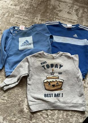 Свитер свитшот zara adidas 18 24 12 для мальчика