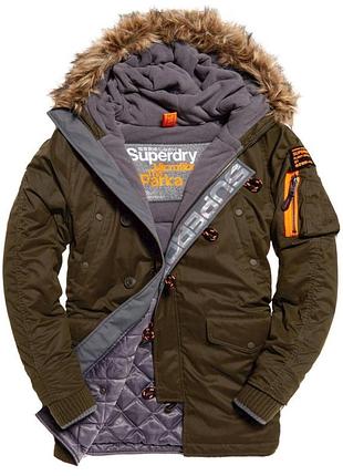 Мужская оригинальная парка superdry microfibre the parka (xxl)