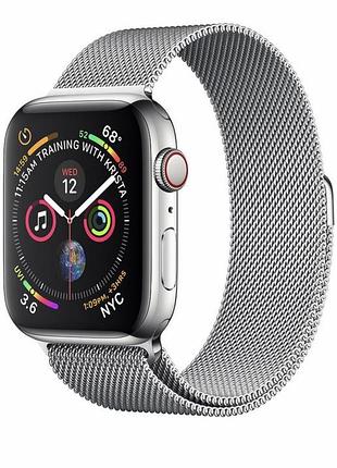 Браслет apple milanese loop silver для apple watch 38/ 40/ 41mm