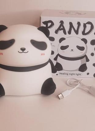 Нічник світильник силіконовий акумуляторний панда led usb tw-l73