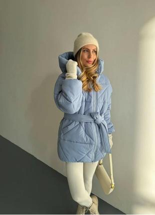 Стильный зимний пуховик свободного кроя "oversaze"