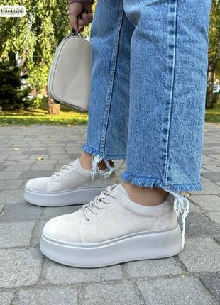 Кеды беж теплые