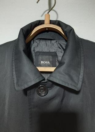 Чорний класичний плащ boss hugo boss  46,м, trench jacket