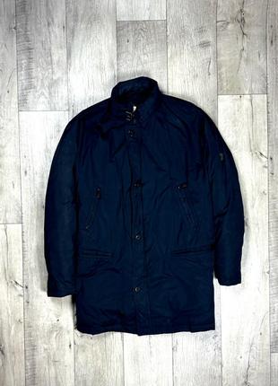 Bugatti куртка пуховик 64 размер зимняя удлиненная черная фирменная