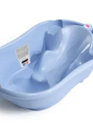 Ванна дитяча ok baby onda з анатомічною гіркою і термодатчиком .