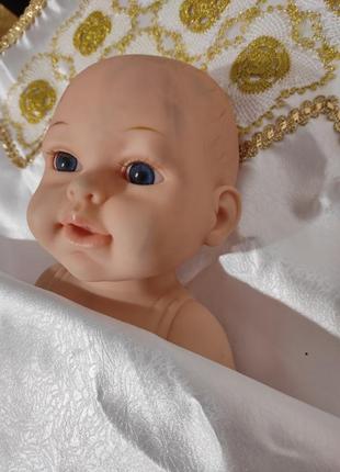 Реалистичная, мягкая кукла, пупс baby doll европеоидная