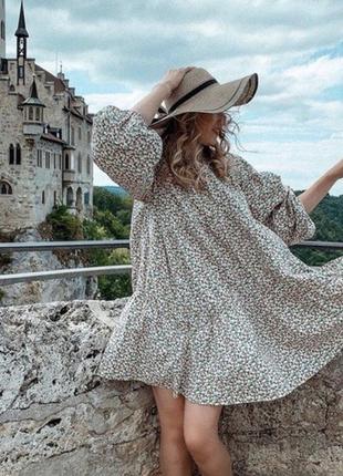 Платье свободного кроя из хлопка h&m
