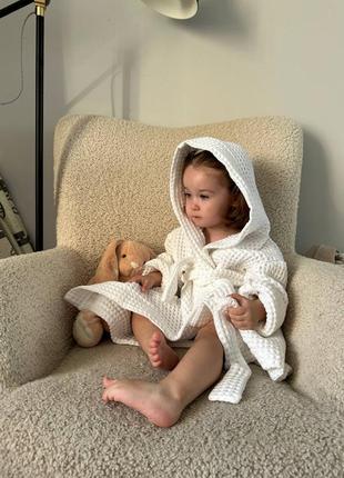 Халат детский вафля натуральная