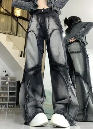 Джинсы оверсайз широкие y2k dollskill гранж