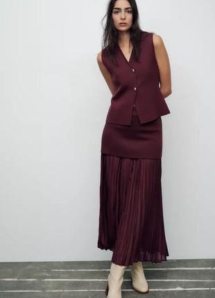 Комбінезон жіночий бордовий zara new