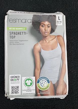 Майка топ женская, серая, l