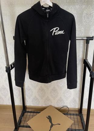 Чорна кофта / толстовка / худі puma, оригінал