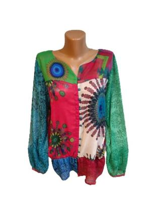 Desigual женская легкая блузка размер xl