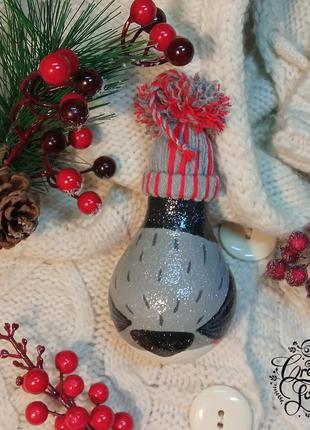 Прикраса на ялинку снігур