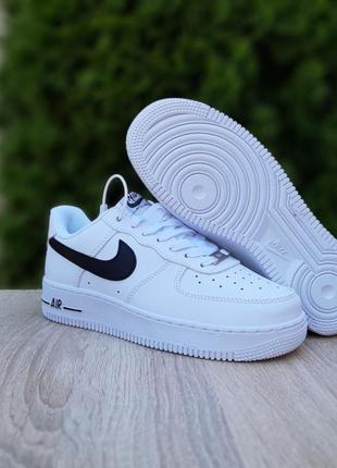 Женские качественные и стильные кроссовки для девочек nike air force 1 белые