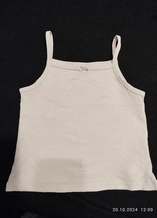 Нательная маечка h&m 74 размер 5268ю