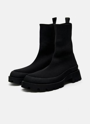 Чоботи черевики чулки zara
