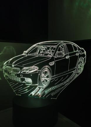 3d-светильник бмв 13 серия, bmw, 3д-ночник, несколько подсветок (на пульте), подарок автолюбителю