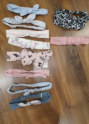 Повязки на голову для дівчинки немовля