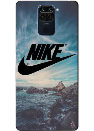 Силіконовий бампер чохол для xiaomi redmi note 9 з малюнком nike