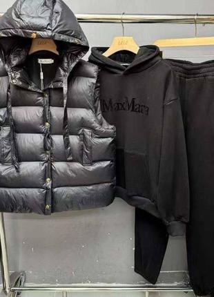 Костюм тройка теплый в стиле max mara люкс качество 4 цвета3 фото