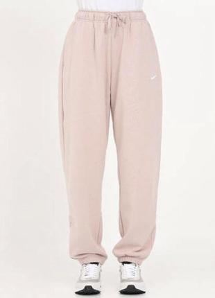Женские спортивные теплые бледно- розовые брюки nike sportswear club w dg5800-601