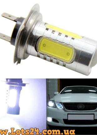 Авто-лампы h7 5 cob led 6500к автолампы светодиодные автолампы авто лед лампы авто лампа лед светодиодная