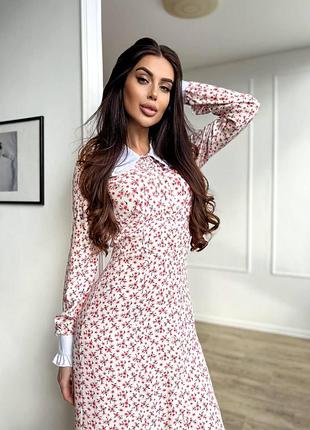 Женское платье в цветок летнее розміри - 42-44 і 44-46