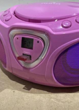 Бумбокс/радіо/bluetooth/aux/cd/mp3/usb. германія. auna 4