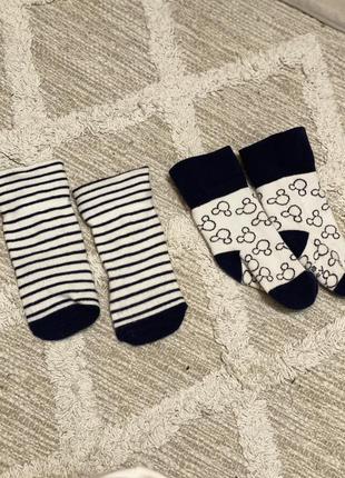 Носки носки носки 15-18 см в полоску микки