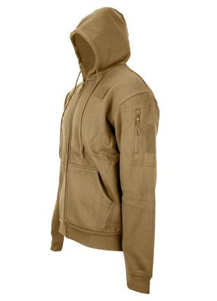 Реглан с капюшоном на молнии tactical hoodie xl coyote5 фото