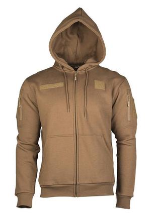 Реглан с капюшоном на молнии tactical hoodie xl coyote1 фото