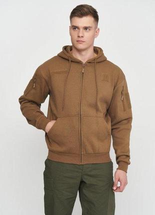 Реглан с капюшоном на молнии tactical hoodie xl coyote8 фото