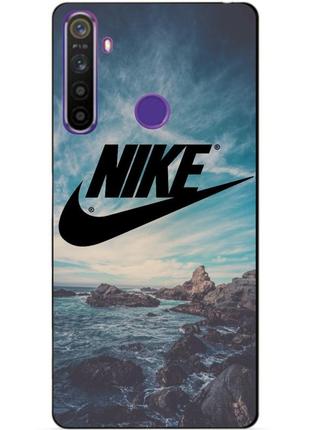Силіконовий чохол бампер для realme 5 з малюнком nike