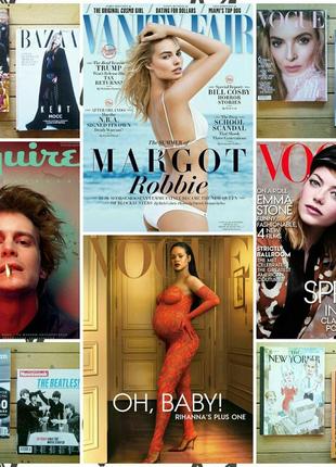 Журнал vanity fair, esquire, new yorker, журналы мод vogue, harper's bazaar