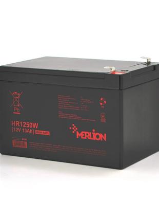 Аккумуляторная батарея merlion hr1250w, 12v 13ah black ( 152 х 99 х 95 (100) ), q6
