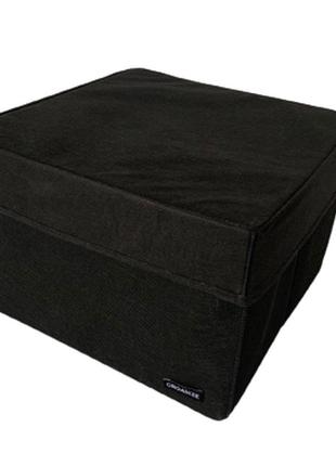 Коробка для зберігання речей l з кришкою - 30*30*20 см (чорний)