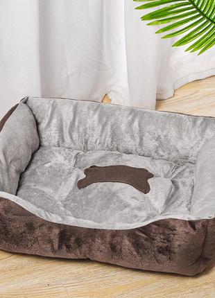 Лежак для кошек собак taotaopets 545508 brown s (43*30cm)3 фото