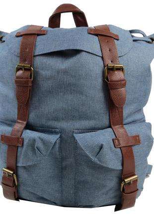 Рюкзак міський retro-ruscksack блакитний на nia-mart