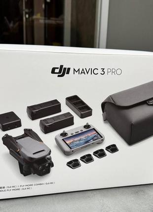 Квадрокоптер dji mavic 3 pro fly more combo, dji rc + комплект для тривалих польотів + фільтри + сумка10 фото
