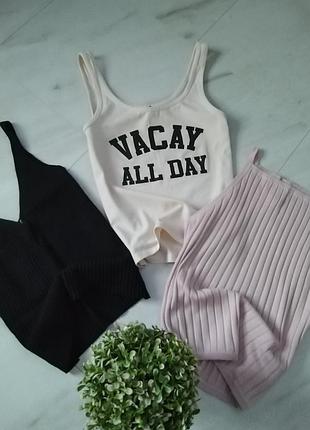 Майки топи в рубчик h&m с, м