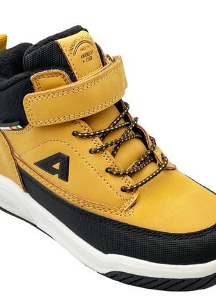 Демисезонные ботинки для мальчиков american club es164-25/31 коричневый 31 размер