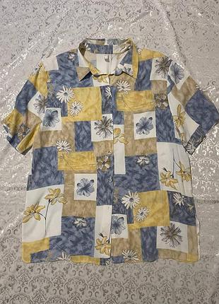 Винтажная рубашка с коротким рукавом